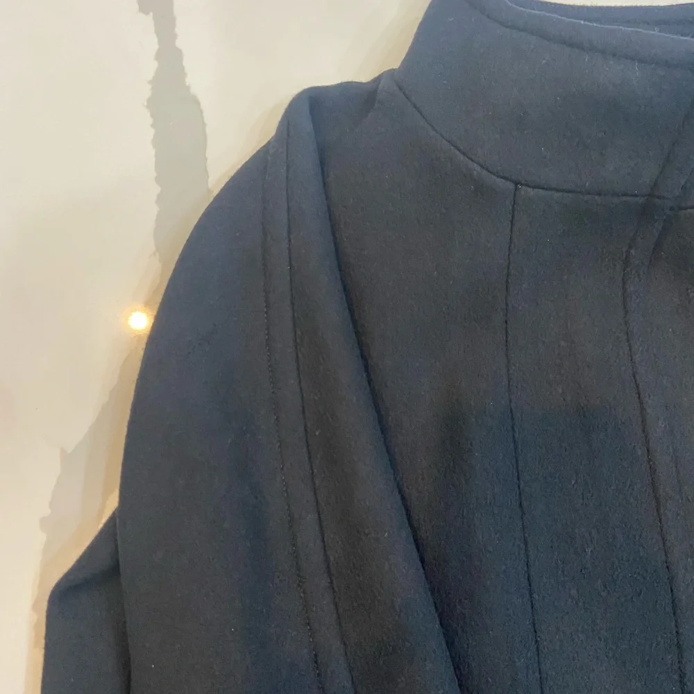 NWT JCrew Black wool blend city coat.  Size 10 sold out. - Picture 15 of 16